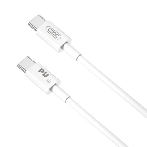Дата кабель USB-C to USB-C 2.0m 100W white XO (CB-Q100-2CC) Дата кабель USB-C to USB-C 2.0m 100W white XO (CB-Q100-2CC)