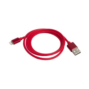 Дата кабель USB 2.0 AM to Lightning 1.0m 2.4A red Patron (CAB-PN-LIGHT-1M-R)
