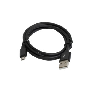 Дата кабель USB 2.0 AM to Micro 5P 1.0m 2.4A black Patron (CAB-PN-USB-MICRO-1-B)