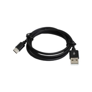 Дата кабель USB 2.0 AM to USB-C 1.0m 2.4A black Patron (CAB-PN-USB-TYPEC-1-B)