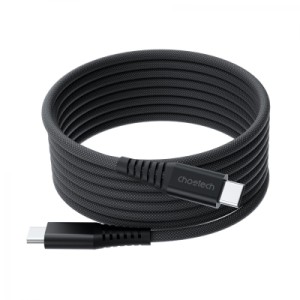 Дата кабель USB-C to USB-C 1.2m 240W magnetic black Choetech (XCC-1051-BK)