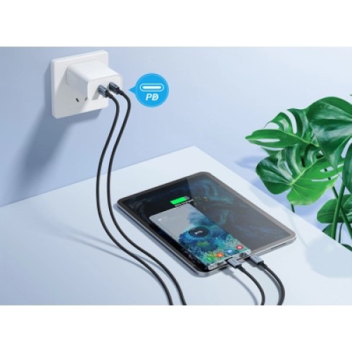 Дата кабель USB-C to USB-C 2.0m PD60W black Choetech (6932112105035) Дата кабель USB-C to USB-C 2.0m PD60W black Choetech (6932112105035)