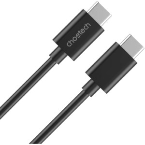 Дата кабель USB-C to USB-C 1.0m 3A black Choetech (CC0002-V2)