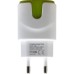 Зарядное устройство Patron 2xUSB 2.0 2A/1A white/green (PN-2USB-220V-G)