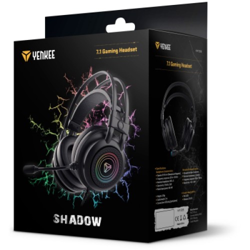 Наушники YENKEE YHP 3035 Shadow USB Black (45015553)