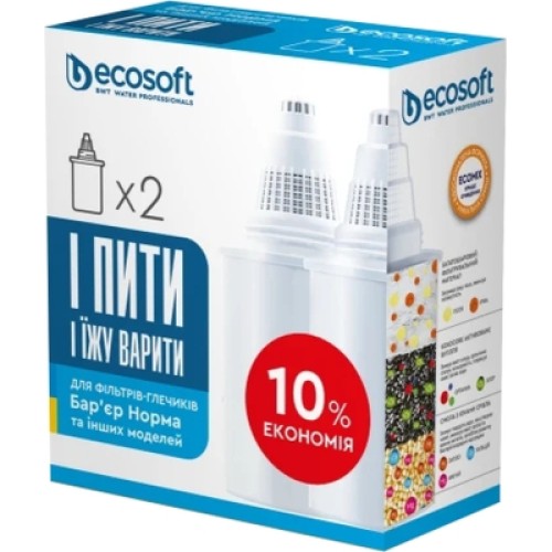 Картридж для фильтра кувшина Ecosoft Бар''єр 2 шт (CRVK2BARECO)