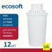 Картридж для фильтра кувшина Ecosoft Аквафор 12 шт (4820056802085)