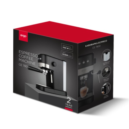 Рожковая кофеварка эспрессо Ergo CE 7800