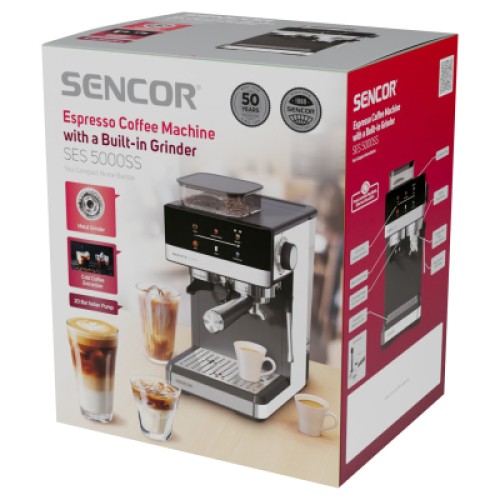 Рожковая кофеварка эспрессо Sencor SES5000SS Рожковая кофеварка эспрессо Sencor SES5000SS