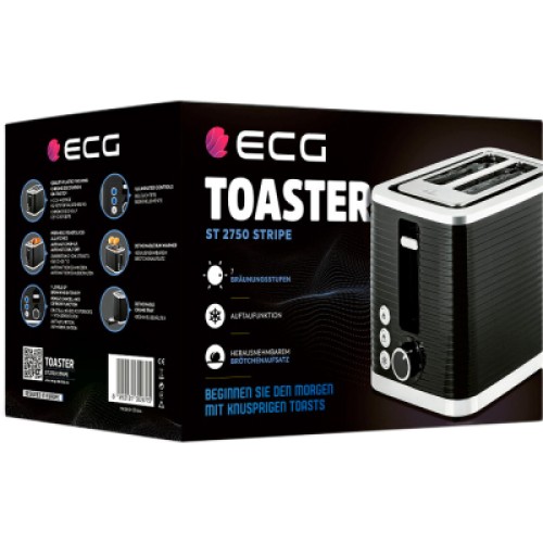 Тостер ECG ST 2750 Stripe