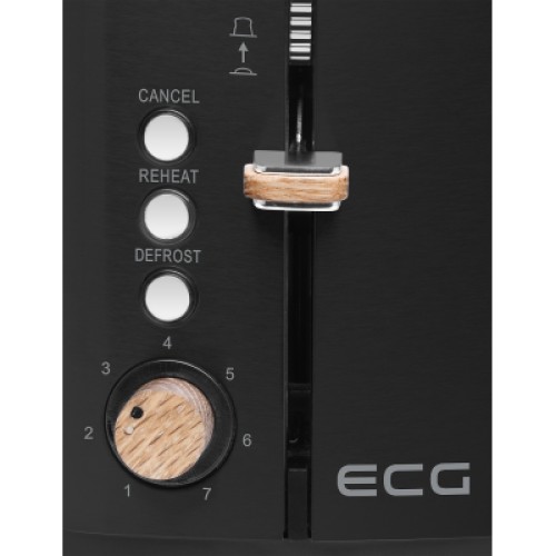 Тостер ECG ST 2768 Timber Black Тостер ECG ST 2768 Timber Black