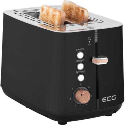 Тостер ECG ST 2768 Timber Black Тостер ECG ST 2768 Timber Black