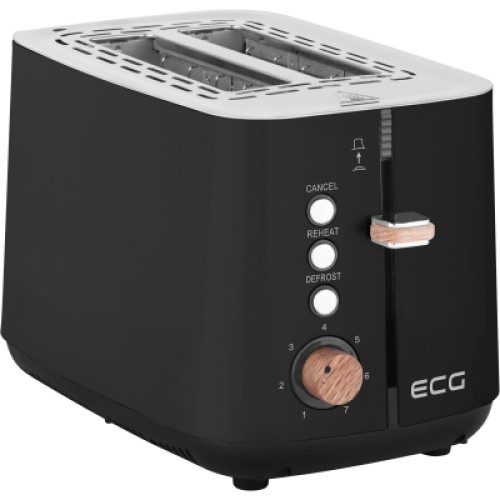Тостер ECG ST 2768 Timber Black Тостер ECG ST 2768 Timber Black
