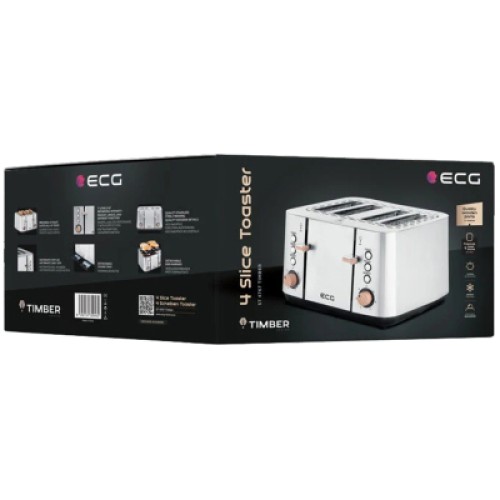 Тостер ECG ST 4767 Timber Тостер ECG ST 4767 Timber