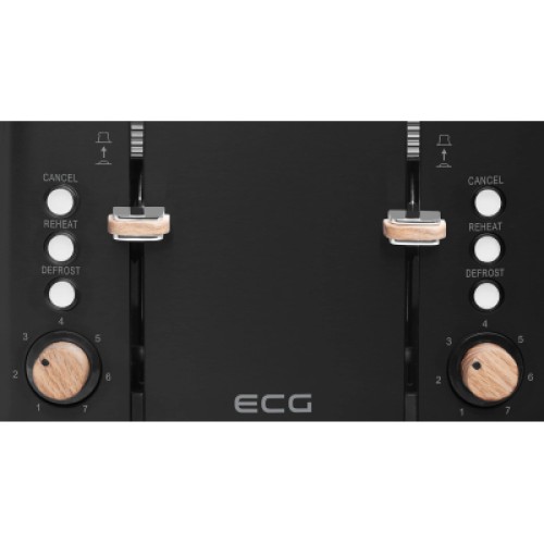 Тостер ECG ST 4768 Timber Black Тостер ECG ST 4768 Timber Black