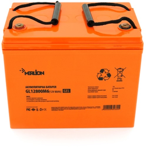 Батарея к ИБП Merlion 12V-80Ah GEL (GL12800M6 GEL) Батарея к ИБП Merlion 12V-80Ah GEL (GL12800M6 GEL)