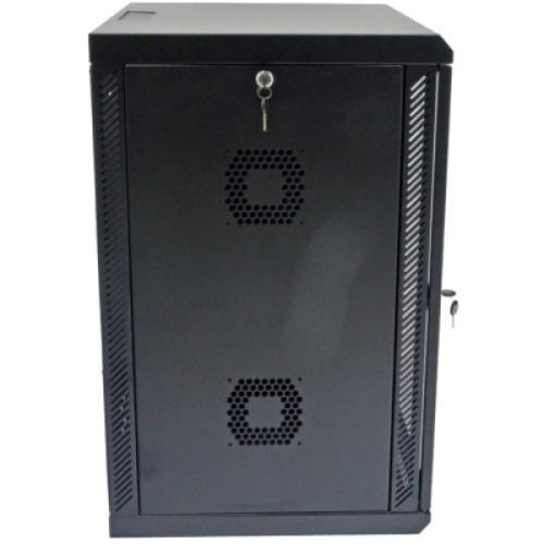 Шкаф настенный CMS 15U 600х500х773 мм (Ш*Г*В), акриловое стекло, черная (UA-MGSWA155B)