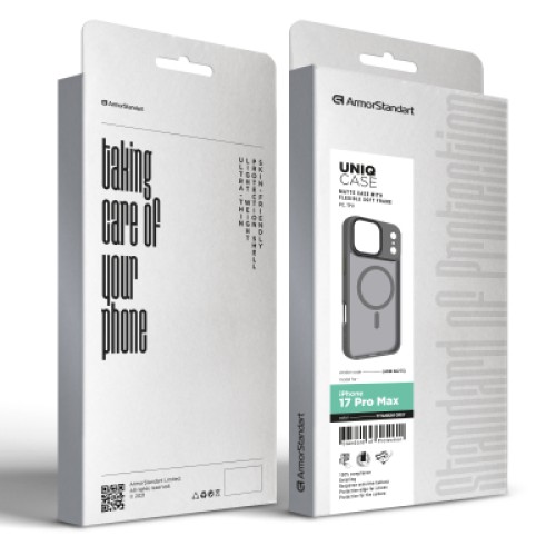 Чехол для мобильного телефона Armorstandart Uniq MagCase Apple iPhone 17 Pro Max Titanium Grey (ARM86275) Чехол для мобильного телефона Armorstandart Uniq MagCase Apple iPhone 17 Pro Max Titanium Grey (ARM86275)