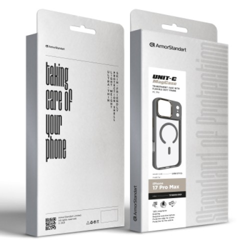 Чехол для мобильного телефона Armorstandart Unit-C MagCase Apple iPhone 17 Pro Max Titanium Grey (ARM87915) Чехол для мобильного телефона Armorstandart Unit-C MagCase Apple iPhone 17 Pro Max Titanium Grey (ARM87915)
