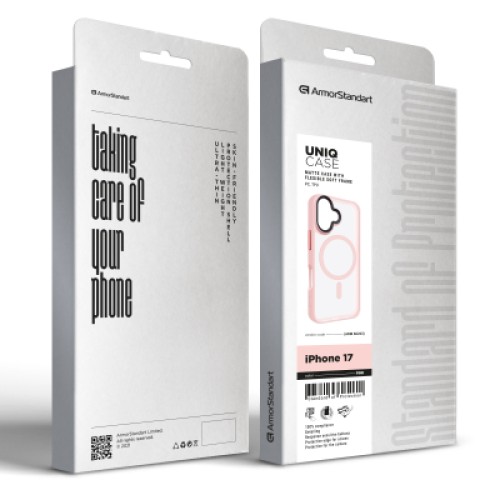 Чехол для мобильного телефона Armorstandart Uniq MagCase Apple iPhone 17 Pink (ARM86263) Чехол для мобильного телефона Armorstandart Uniq MagCase Apple iPhone 17 Pink (ARM86263)