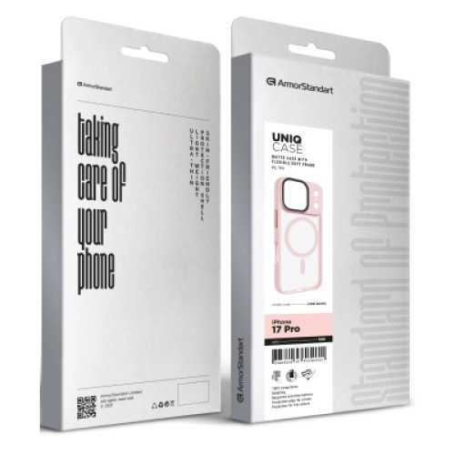Чехол для мобильного телефона Armorstandart Uniq MagCase Apple iPhone 17 Pro Pink (ARM86268) Чехол для мобильного телефона Armorstandart Uniq MagCase Apple iPhone 17 Pro Pink (ARM86268)