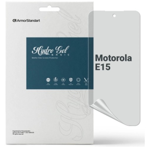 Пленка защитная Armorstandart hydrogel Matte Motorola E15 (ARM83134) Пленка защитная Armorstandart hydrogel Matte Motorola E15 (ARM83134)