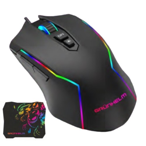 Мышка Grunhelm MS-656WD RGB USB Black + mouse pad (126952) Мышка Grunhelm MS-656WD RGB USB Black + mouse pad (126952)