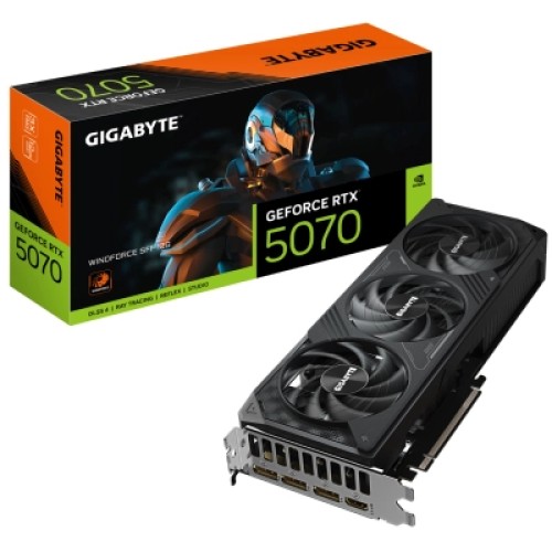Видеокарта GIGABYTE GeForce RTX5070 12Gb WINDFORCE SFF (GV-N5070WF3-12GD) Видеокарта GIGABYTE GeForce RTX5070 12Gb WINDFORCE SFF (GV-N5070WF3-12GD)