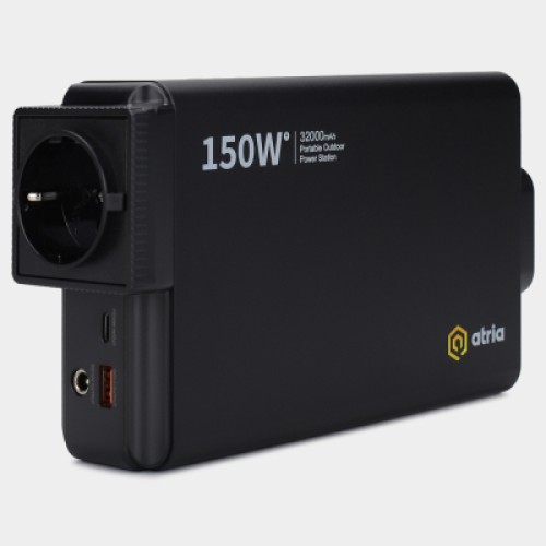 Батарея универсальная Atria 32000mAh PD/30W, QC/8W, DC:12-16.8V, 230V:150W (OPS-151) Батарея универсальная Atria 32000mAh PD/30W, QC/8W, DC:12-16.8V, 230V:150W (OPS-151)