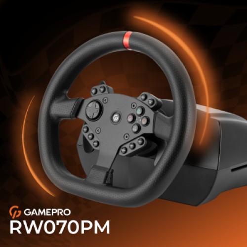 Руль GamePro RW070PM з педалями та коробкою передач XBOXONE/PS4/PC (RW070PM) Руль GamePro RW070PM з педалями та коробкою передач XBOXONE/PS4/PC (RW070PM)