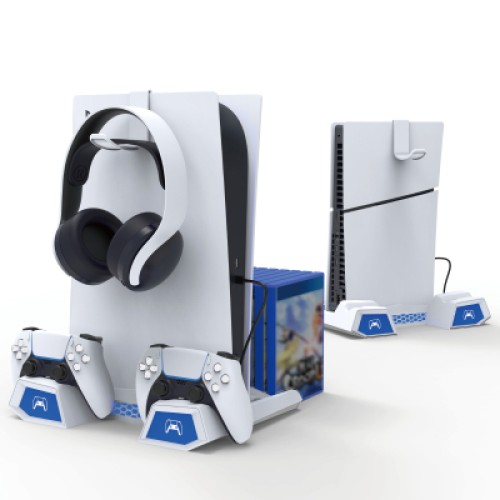 Зарядное устройство iPega для Sony PlayStation 5 Slim з зарядкою для геймпадів (PG-P5S023)