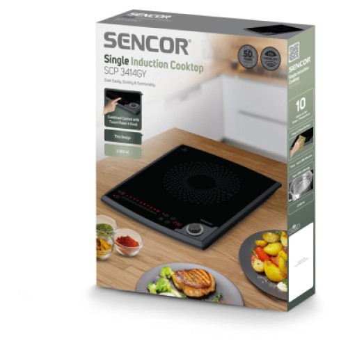 Настольная плита Sencor SCP3414GY Настольная плита Sencor SCP3414GY