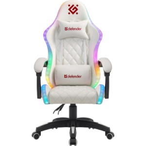 Крісло ігрове Defender Energy RGB White (64557)