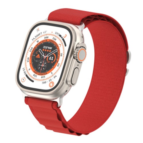 Ремешок для смарт-часов Armorstandart Alpina Band для Apple Watch 42 (Series 11-10)/41/40/38 Red (ARM81046) Ремешок для смарт-часов Armorstandart Alpina Band для Apple Watch 42 (Series 11-10)/41/40/38 Red (ARM81046)
