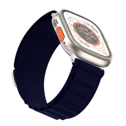 Ремешок для смарт-часов Armorstandart Alpina Band для Apple Watch 49/46/45/44/42 (Series 1-3) Dark Blue (ARM74200) Ремешок для смарт-часов Armorstandart Alpina Band для Apple Watch 49/46/45/44/42 (Series 1-3) Dark Blue (ARM74200)