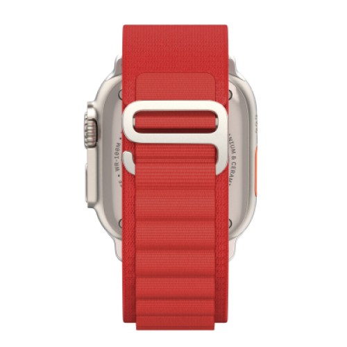 Ремешок для смарт-часов Armorstandart Alpina Band для Apple Watch 49/46/45/44/42 (Series 1-3) Red (ARM81047) Ремешок для смарт-часов Armorstandart Alpina Band для Apple Watch 49/46/45/44/42 (Series 1-3) Red (ARM81047)