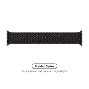 Ремешок для смарт-часов Armorstandart Braided Solo Loop для Apple Watch 42 (Series 11-10)/41/40/38 Black Unity Size 2 (120 mm) (ARM64894)