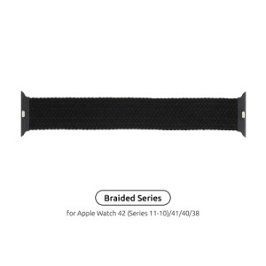 Ремешок для смарт-часов Armorstandart Braided Solo Loop для Apple Watch 42 (Series 11-10)/41/40/38 Charcoal Size 4 (132 mm) (ARM58061)
