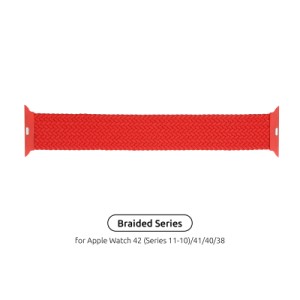 Ремешок для смарт-часов Armorstandart Braided Solo Loop для Apple Watch 42 (Series 11-10)/41/40/38 Red Size 4 (132 mm) (ARM58070)