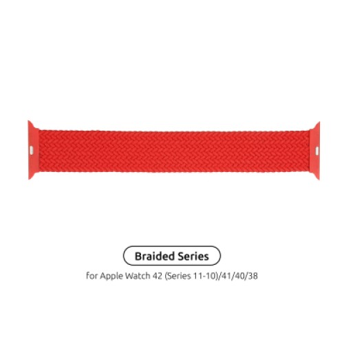 Ремешок для смарт-часов Armorstandart Braided Solo Loop для Apple Watch 42 (Series 11-10)/41/40/38 Red Size 4 (132 mm) (ARM58070) Ремешок для смарт-часов Armorstandart Braided Solo Loop для Apple Watch 42 (Series 11-10)/41/40/38 Red Size 4 (132 mm) (ARM58070)