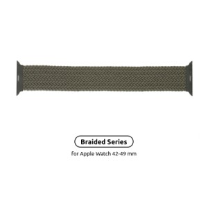Ремешок для смарт-часов Armorstandart Braided Solo Loop для Apple Watch 49/46/45/44/42 (Series 1-3) Inverness Green Size 6 (148 mm) (ARM58075)