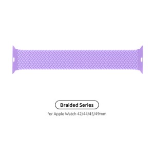 Ремешок для смарт-часов Armorstandart Braided Solo Loop для Apple Watch 49/46/45/44/42 (Series 1-3) Lavender Grey Size 6 (148 mm) (ARM64910)