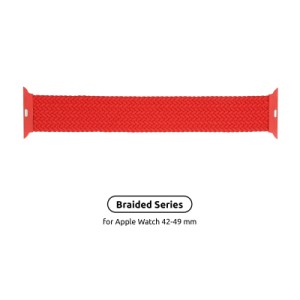 Ремешок для смарт-часов Armorstandart Braided Solo Loop для Apple Watch 49/46/45/44/42 (Series 1-3) Red Size 10 (172 mm) (ARM58083)