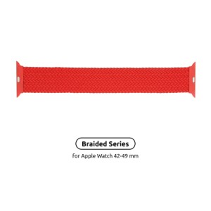 Ремешок для смарт-часов Armorstandart Braided Solo Loop для Apple Watch 49/46/45/44/42 (Series 1-3) Red Size 8 (160 mm) (ARM58082)