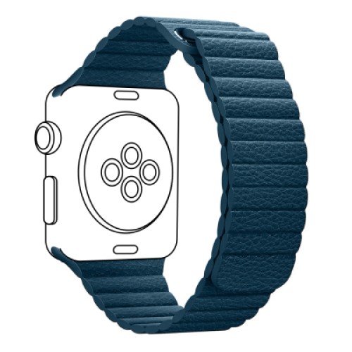 Ремешок для смарт-часов Armorstandart Leather Loop для Apple Watch 42 (Series 11-10)/41/40/38 Blue (ARM51669) Ремешок для смарт-часов Armorstandart Leather Loop для Apple Watch 42 (Series 11-10)/41/40/38 Blue (ARM51669)