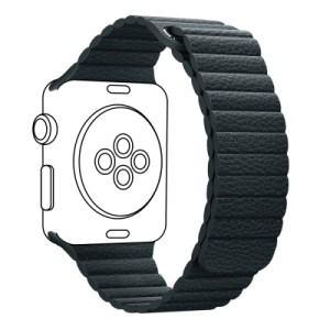 Ремешок для смарт-часов Armorstandart Leather Loop для Apple Watch 42 (Series 11-10)/41/40/38 Midnight Blue (ARM57839)
