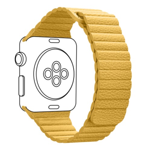Ремешок для смарт-часов Armorstandart Leather Loop для Apple Watch 49/46/45/44/42 (Series 1-3) Yellow (ARM57842) Ремешок для смарт-часов Armorstandart Leather Loop для Apple Watch 49/46/45/44/42 (Series 1-3) Yellow (ARM57842)