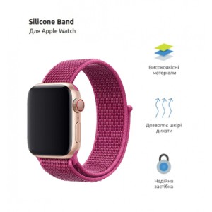 Ремешок для смарт-часов Armorstandart Nylon Band для Apple Watch 42 (Series 11-10)/41/40/38 Plum (ARM82567)