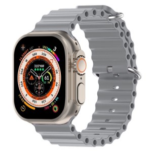 Ремешок для смарт-часов Armorstandart Ocean Band для Apple Watch 49/46/45/44/42 (Series 1-3) Cloudy Grey (ARM85141)