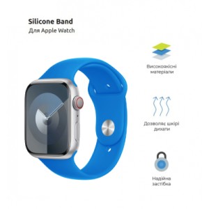 Ремешок для смарт-часов Armorstandart Sport Band (3 Straps) для Apple Watch 42 (Series 11-10)/41/40/38 Clear Blue (ARM74263)